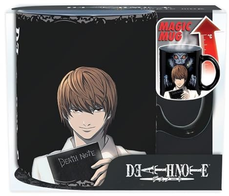 ABYstyle -Death Note - Farbwechsel Becher - 460 ml - Kira & L, mehrfarbig, Z105510