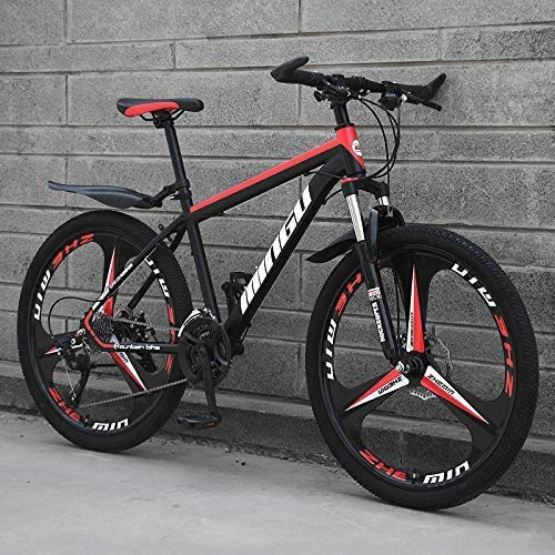 26 Zoll 21 Gang Herren Mountainbike High Carbon Stahl Hardtail Mountainbike mit Vorderradfederung Einstellbarer Sitz 21 Gang
