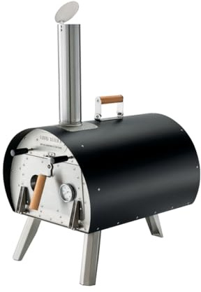 Louis Tellier - Four à Bois d’Extérieur MARCEL – Four à Pizza et à Pain Transportable – Bois, Pellets et Charbon – Cuissons Rapides et Lentes – Jusqu’à 450 °C en 15 min