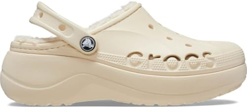 Crocs Baya Platform Lined Clog Winter White Size 6 UK Women