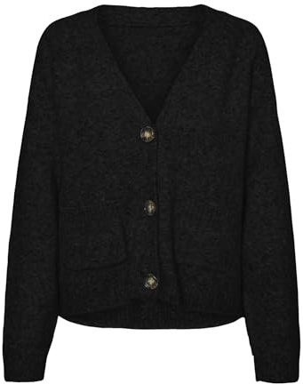 Vero Moda Knitted Cardigan VMBOOM Knit Cardigan Black XS Black XS