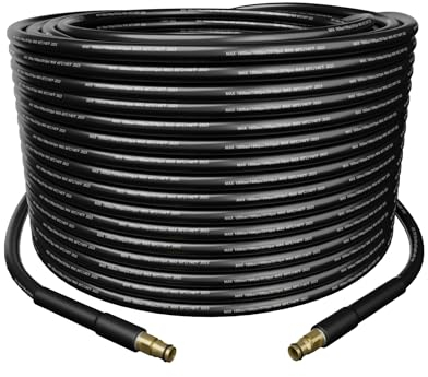 15M High Pressure Washer Replacement Hose for Karcher K Series,18MPa(2610 PSI),MAX.60℃ Compatible with K2 K3 K4 K5 K6 K7 Models,Quick Click Plug Connector,Pressure Washer Extension Spare Parts