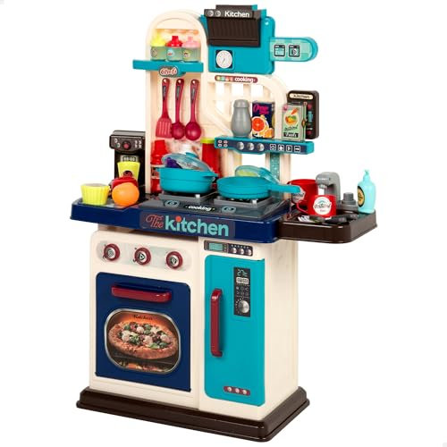 ColorBaby 47968 My Home Cocina Juguete eléctrica, 53x22x69 cm, Luz y Sonido, Accesorios para cocinar, Alimentos, Horno, Fregadero, Cocinita Infantil, Cocinitas Infantiles, Cocinas para niños, +3