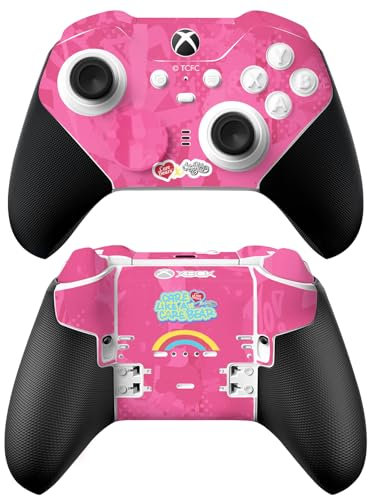 Head Case Designs Offizielle Care Bears Regenbogen in Rosa Graffiti-Sammlung von Murwalls Vinyl Haut Gaming Aufkleber Abziehbild kompatibel mit Xbox Series X & S Elite Wireless Controller Series 2