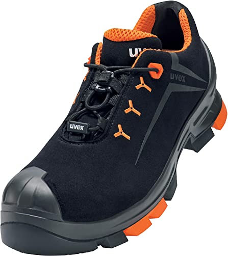 Uvex 2 Work Trainers - Safety Shoes S3 - Width 12 - Size 5 Black Orange