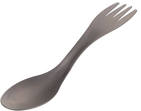 Spork, 2 en 1 Spork en Alliage,Cuillère Fourchette Titané Combo 2 en 1 à Deux Usages pour le Camping Pique-Nique Voyage Randonnée