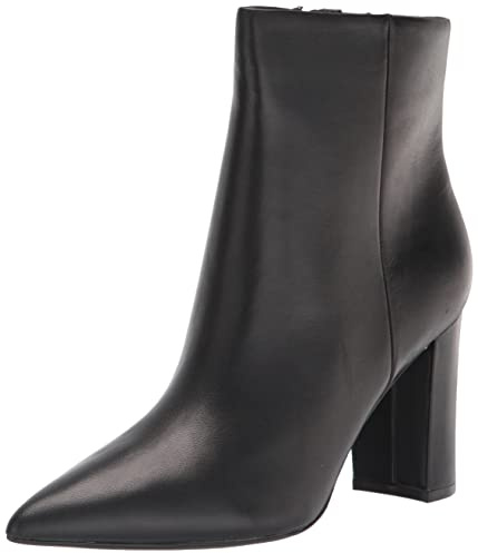 Marc Fisher Women's Glorena Bootie, Black Leather, 7.5