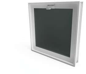 Ventana de ventilación para insertar en una pared de bloques de vidrio, ladrillo u hormigon | Dimensiones cm 48x48x8 | Sustituye 4 bloque de vidrio de 24X24x8 cm.| Unidad de venta 1 ventana