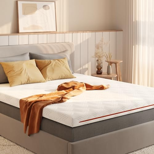 Sweetnight Surmatelas 160 x 190 cm en mousse gel à mémoire de forme, H2 et H3, blanc