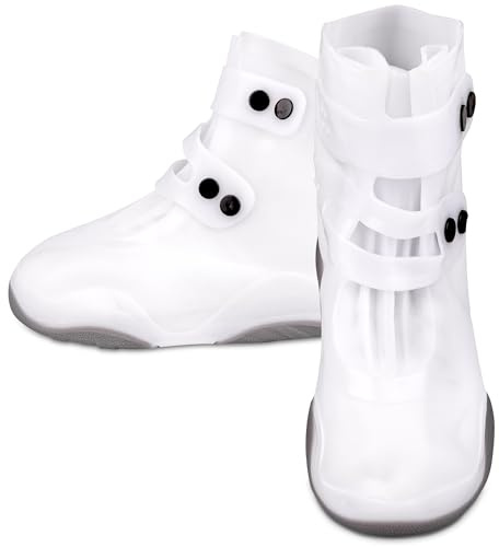 SULPO Copriscarpe impermeabili - Copriscarpe per ciclismo, escursionismo, pioggia, fango - Copriscarpe antiscivolo per la pioggia - Sovrascarpe impermeabili riutilizzabili