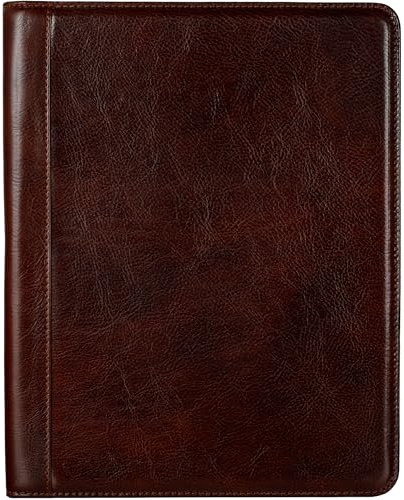 Time Resistance Leather Portfolio – Tablet size Leather Document Case – Small Briefcase