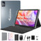 2025 Android 14 Tablet 10 inch, 4G Cellular with 2 SIM, 1 SD Slot, 5G WiFi, 128GB ROM + 14GB RAM, 3-in-1 with Keyboard, 8000mAh Battery, Octa-core, 1080FHD, 13MP+8MP, GPS - Gray