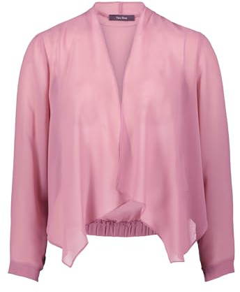 Vera Mont Damen Blusenjacke ohne Verschluss 42, Desert Rose