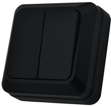 Interrupteur va et vient,interrupteur mural noir 2 voie,interrupteur mécanique mural 86 mm, interrupteur standard 10 Amp, 250 V