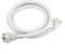 Tnfeeon Tubo di Ingresso della Lavatrice, Tubo di Lavatrice Flessibile in PVC, Tubo Bianco da 6,56 Piedi con Connettori (2m)