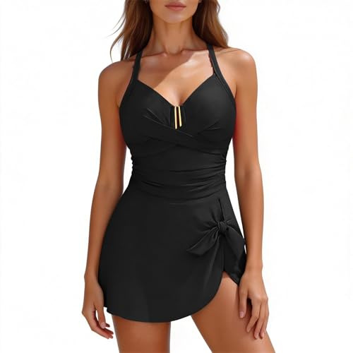 Dam magkontroll formkläder baddräkt strandklänning bikini set alternativ formning mjuka koppar utan bygel sportig chic kvinna attraktiv utomhus välbefinnande spa besök