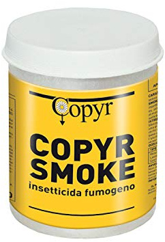 COPYR | Copyr Smoke: Insetticida fumogeno pronto all'uso contro insetti volanti e striscianti - barattolo DA 60 gr