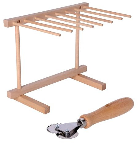 Secador de Pasta 36x30 cm + Cortador de Pasta Fresca con Doble Cuchilla