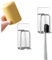FuninCrea 2 Pack Zahnbürstenhalter, 2-in-1 Wandmontage ohne Bohren Becher Halter Zahnbürste Stand, selbstklebend langlebig Zahnbürste Rack für die Platzierung Zahnputzbecher und Zahnbürsten (Silber)