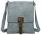 OBC Damen Tasche Crossbody Handtasche Messenger Schultertasche Umhängetasche Shopper Tablettasche bis ca. 7-8 Zoll Henkeltasche Überschlagtasche Leder Optik Jeansblau