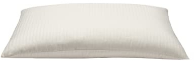 FABE | Cuscino in Cotone, Cuscino Morbido a Bassa Altezza, Sostegno Compatto, Imbottitura in Veli, Federa in Cotone non Candeggiato, 45x75x12h, 1300g