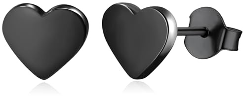 Stainless Steel Tiny Love Heart Button Stud Post Earrings for women earrings studs Dainty Simple hypoallergenic earring