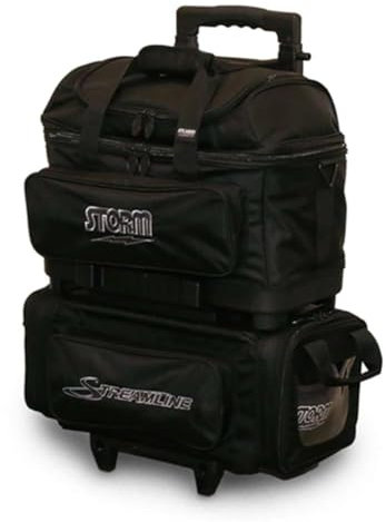 Storm Streamline 4 Ball Roller Bowling Bag- Carbon/Black