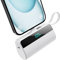 iPosible Mini Power Bank für iPhone, 5500mAh Klein Powerbank 20W PD Schnelles Aufladen Externer Akku mit LED-Display und USB-C Ladekabel Kompatibel mit iPhone 16/15/14/13/12/11/X/XR/XS/8/7/6 Serie