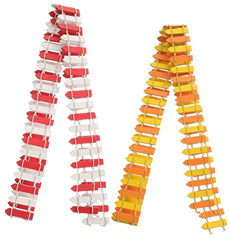 Yardwe Juego De 2 Vallas En Miniatura para Jardín para Casa De Muñecas Y Decoración De Paisajes Pequeños Fáciles De Montar