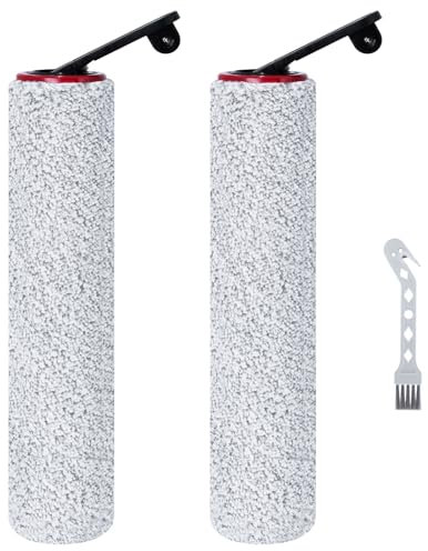 Jegehoyo Rouleau de brosse de rechange compatible avec les aspirateurs Dreame H12 Pro Ultra / H13 Pro / H14 / H14 Pro / H14 Dual - 2 brosses de rechange et 1 brosse de nettoyage
