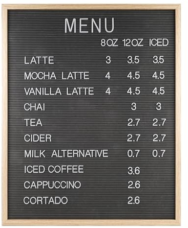 Gran tablero de letras de fieltro 61 x 76 cm, tablero de letras de fieltro gris con 966 letras y símbolos, tablero de mensajes intercambiable para montar en la pared para menús, eventos, uso en el