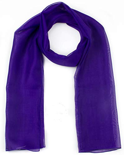 Mytoptrendz® Purple Scarf Womens Plain Chiffon Soft Wrap