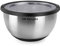 Orbegozo BOA 5000 Stainless Steel Bowl, 5 litres, Non-Slip Silicone Base, Clear Plastic Lid, Dishwasher Safe