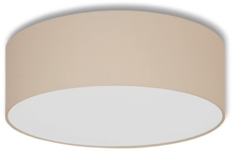 youngDECO® Deckenlampe Rund Ø45cm, Deckenleuchte 4xE27, Stofflampenschirm, Lampe für Schlafzimmer, Wohnzimmer, Kinderzimmer und Küche, Hergestellt in der EU