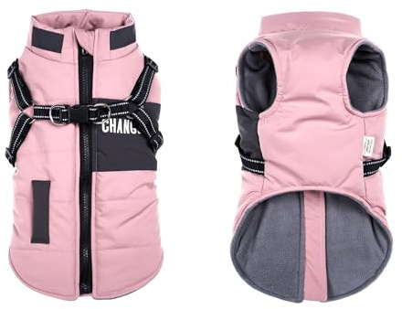 Lairle Hundemantel Winter Hundejacke Hundegeschirr Mantel Welpenmantel Jacke Weste Kleidung Kleines Hundegeschirr Hundemäntel für kleine mittelgroße Hunde