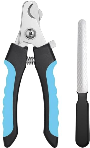 Pet Dog Nail Trimmers & Clipper - Quick Safety Sensor Dog Nail Clippers for Large & Medium Dogs Hard Claws - Pet Toenail Clippers with Nail File