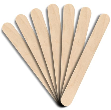 Einweg Spatel aus Holz I Holzspatel zum Basteln I Mundpflege- und Hygienesticks I zum Auftragen von Cremes, Wachs I Fugenspatel I Zungenspatel hygienisch biologisch abbaubar (1)