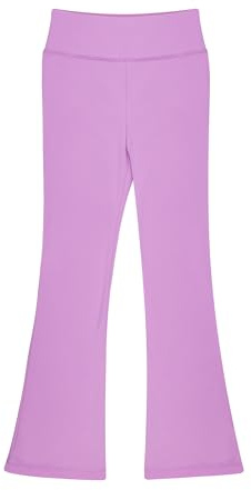 BIG ELEPHANT Slagleggings för flickor, bootcut-yogabyxor för barn, utsvängda byxor med hög midja för dansträning, lila, 12-13 år