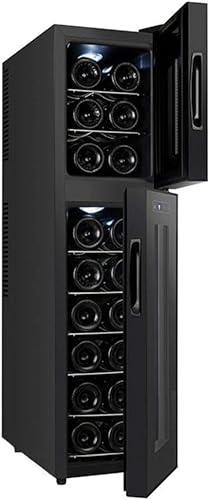 Refroidisseur Thermoélectrique Pour Vin Rouge Et Blanc De 18 Bouteilles, Opération Silencieuse Réfrigérateur Thermoélectrique Pour Petit Réfrigérateur Indépendant Du Vin Pour Le Vin, Différend