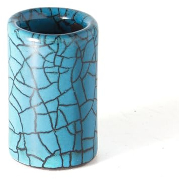 Pure Blue Short ā Ceramic Guitar Slide for Electric & Acoustic Guitar ā Warm Tone, Smooth Feel ā Made in Small Batches ā Pure Blue (Short)