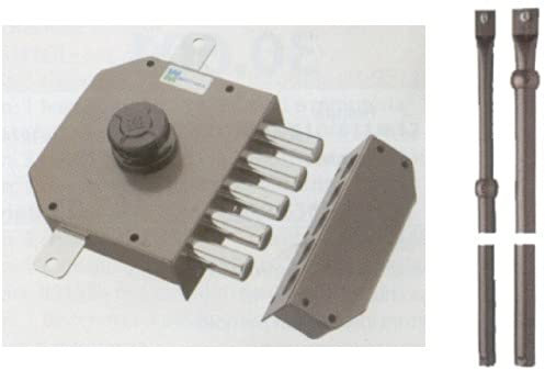 Serratura di sicurezza MOTTURA art. 621 triplice pompa-cilindro 60 mm con aste (60)