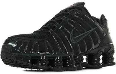 Nike Herren Shox Tl Sneaker, Mehrfarbig Black Black MTLC Hematite Max Orange 000, 43 EU