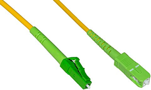 Link LKLCSCAPCS1 Cavo Fibra Ottica APC LC A APC SC SINGLEMODE SIMPLEX MT.1, Giallo