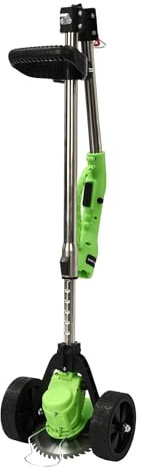 Desbrozadora eléctrica sin escobillas, con cargador incluido, giratorio 90°, para jardín, patio, parque, verde