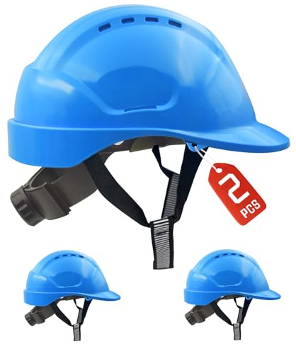 Casco da costruzione EN397, Mustbau di sicurezza, casco da lavoro con slot fai da te per 53-65 cm, circonferenza della testa regolabile, casco di sicurezza con fascia di sudore per costruzioni e