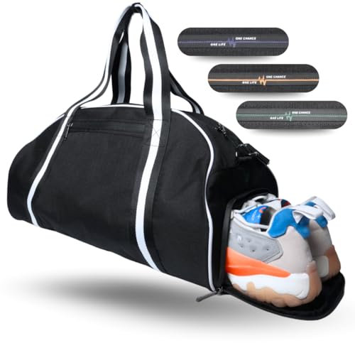 GymWallet® 40L Sporttasche Herren & Reisetasche Damen | wasserdichte Tasche mit Schuhfach und Nassfach | Tasche für Sport, Gym Zubehör, Reisen | Trainingstasche, Gym Bag, Duffle Bag in Schwarz Grün