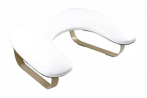 WONEDIRR Repose-ongles en forme de U : accoudoir pour ongles avec repose-pieds incurvé doré - Angle d'inclinaison de 45° - Repose-main pour manucure et salon de manucure