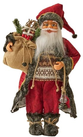 VUIUYOIES Premium juldekoration mittpunkt jultomtefigur elegans jultomtefigur högtidsdekoration fester juldekoration mittpunkt pyssel