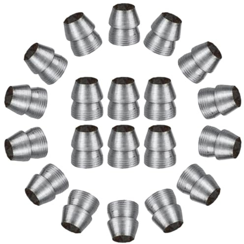 Toyvian 20 Pièces de Coins Métalliques Ronds 10 MM pour Fixation de Manche de Marteau et Hache Accessoires de Renforcement pour Outils de Jardinage et Bricolage Cales Coniques en Fer