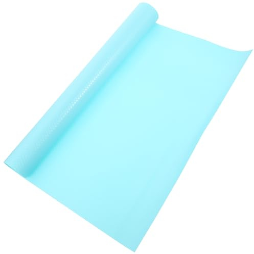 ibasenice Tapis de Substrat pour Reptiles en Eva Bleu 45 X 200 Cm, Litière pour Terrarium Adaptée aux Geckos Léopards, Dragons Barbus, Serpents et Tortues, Accessoire Solide et Multiusage